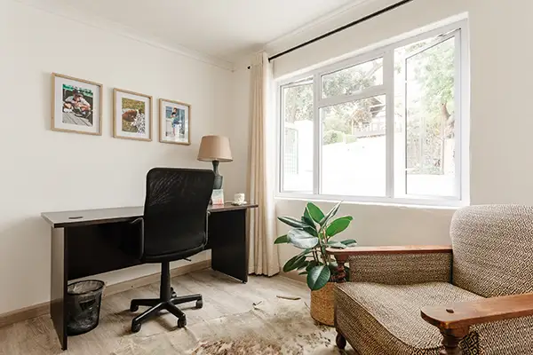 desk and chair