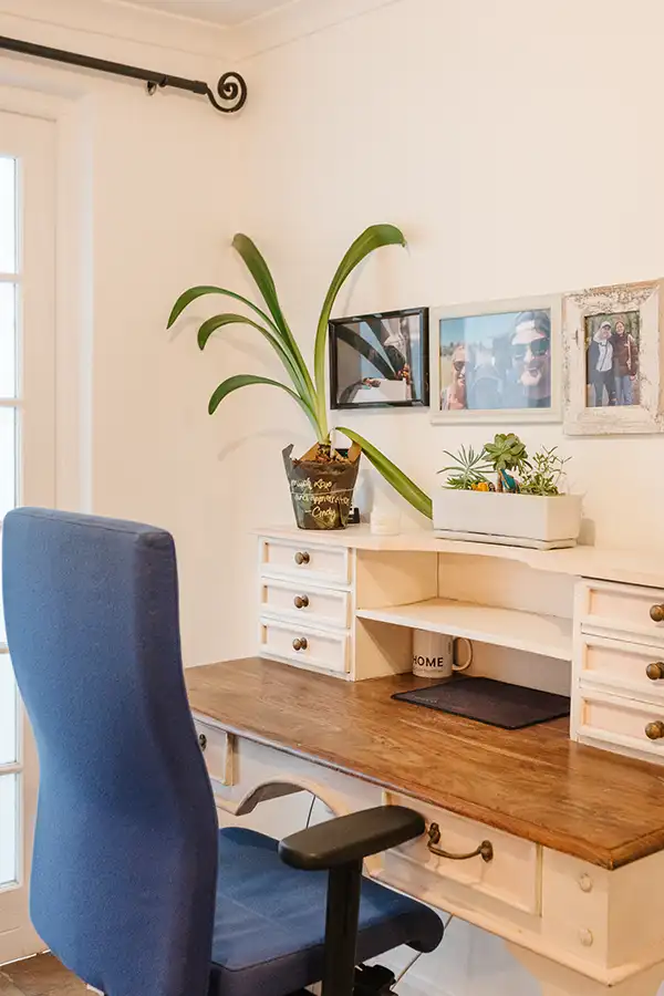 desk and chair